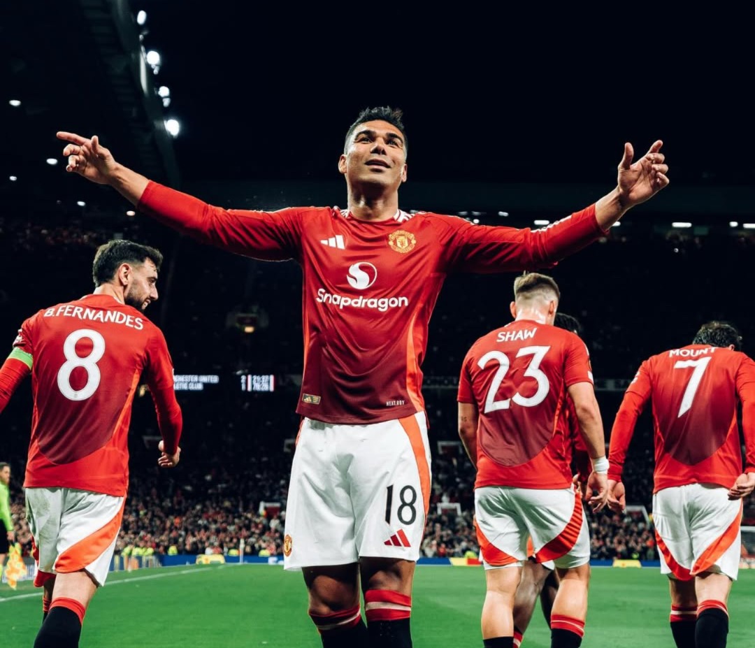 Casemiro deixou seu gol na vitória do United -