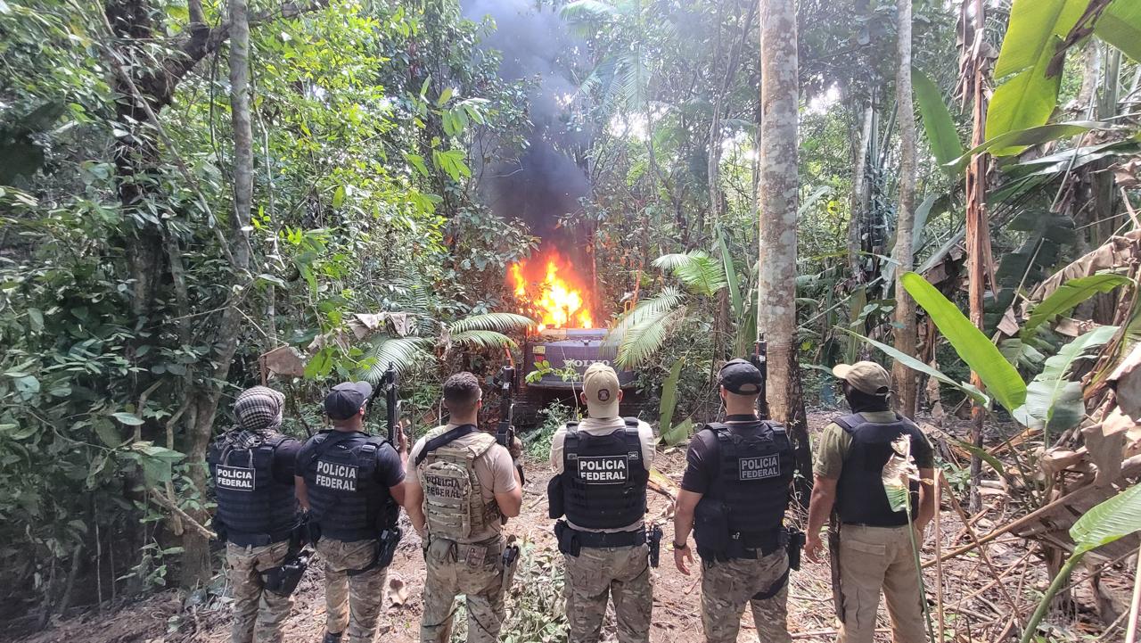 Imagem - PF participa de Operação de Desintrusão da Terra Indígena Kayapó no Pará