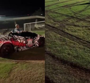 Imagem - Vídeo: MC Ryan é preso em flagrante por destruir grama de estádio com Lamborghini