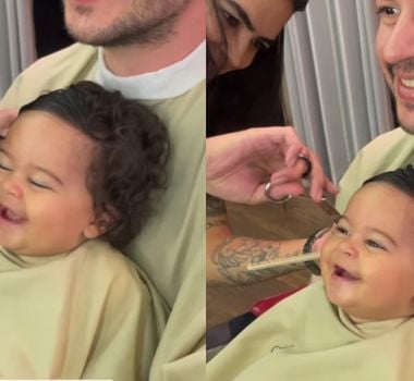Imagem - Vídeo de bebê que dá gargalhada enquanto o cabelo é cortado volta a viralizar na web; assista