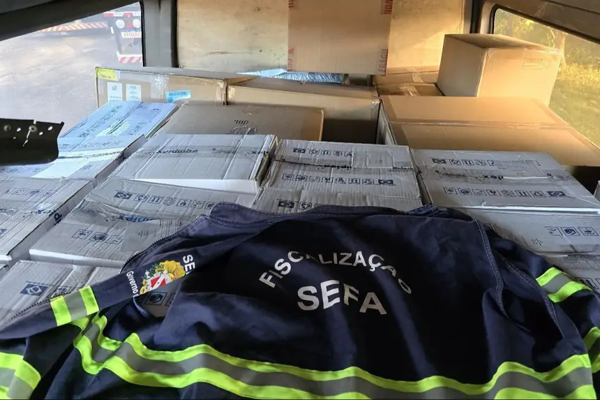 Imagem - Sefa apreende equipamentos eletrônicos no valor de R$ 29 mil, em Conceição do Araguaia