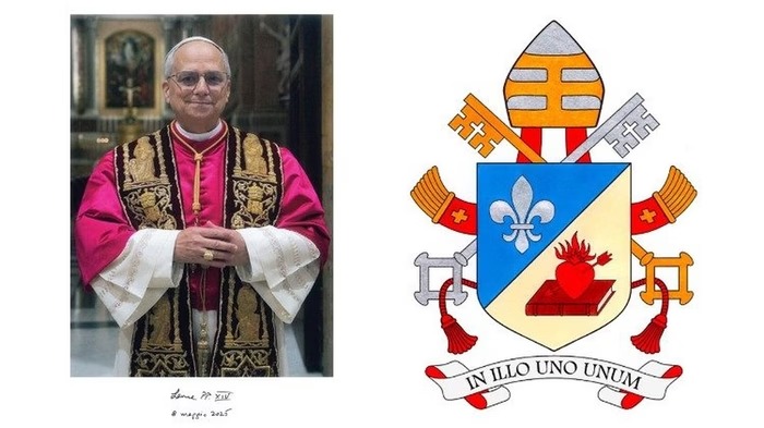 Imagem - Vaticano divulga brasão do papa Leão XIV com seu lema episcopal