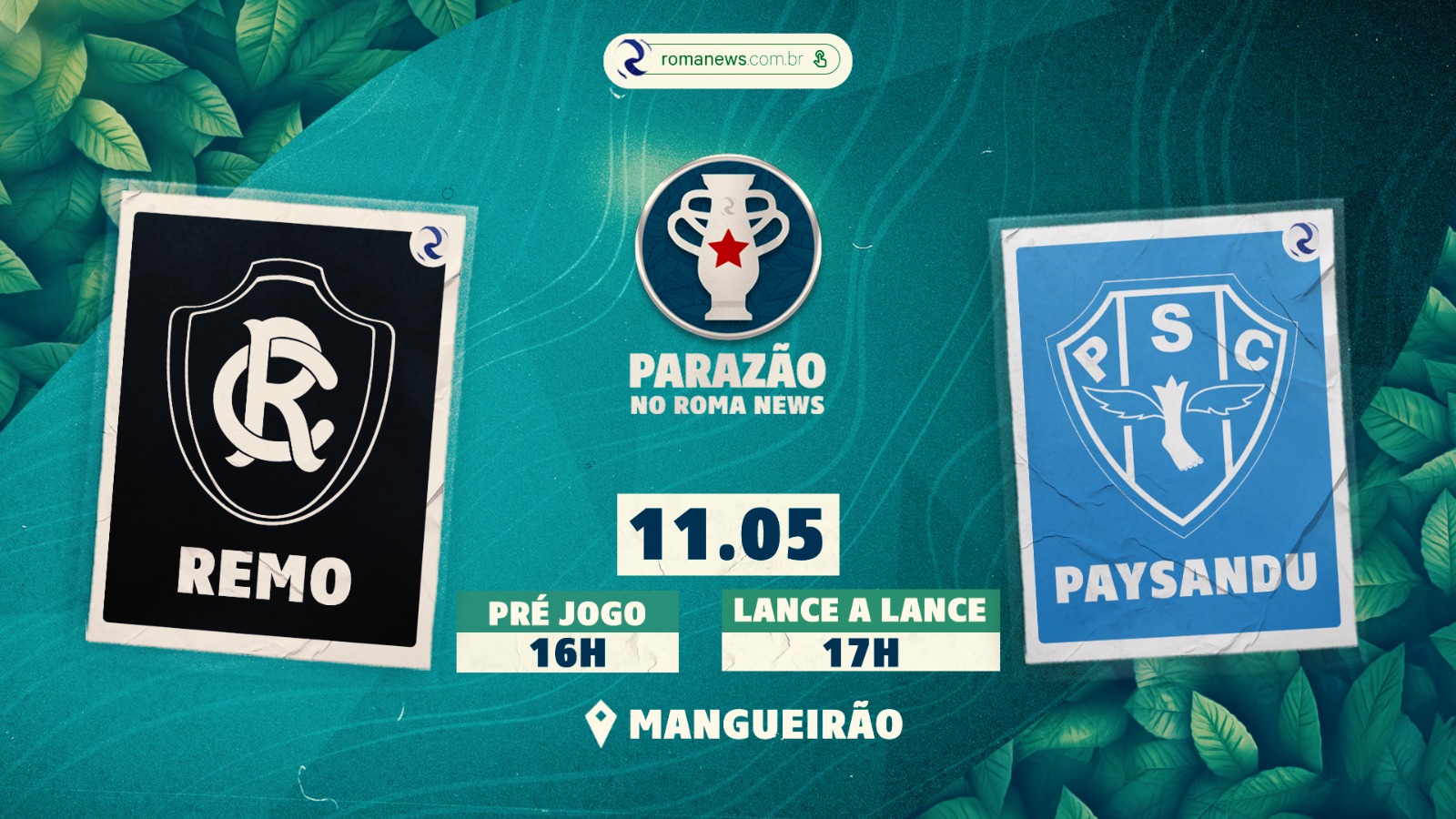 Clássico Re-Pa agita o domingão de Dia das Mães.