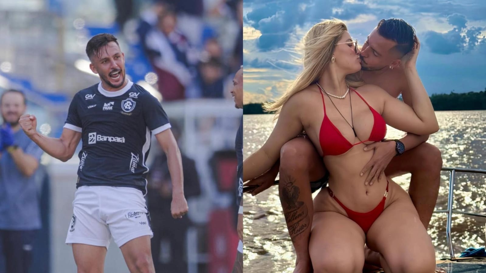 Imagem - Casal xodó: antes do Re-Pa decisivo, craque do Remo se declara à amada