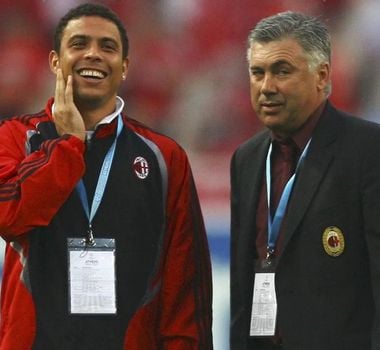 Imagem - Ronaldo, Ronaldinho, Rivaldo e Kaká: confira os brasileiros que já foram treinados por Carlo Ancelotti