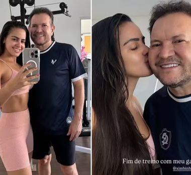 Imagem - Ximbinha treina com a esposa e ganha declaração: 'Meu gato'
