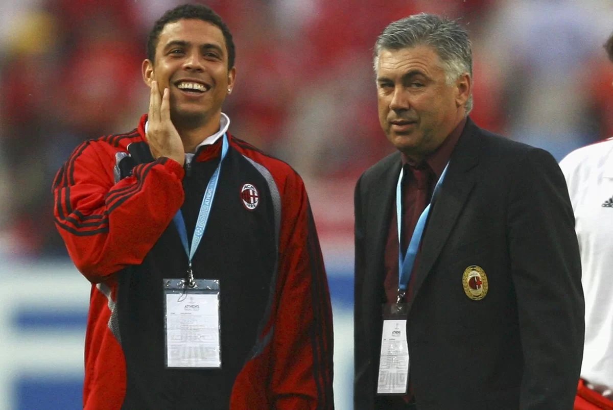 Imagem - Ronaldo, Ronaldinho, Rivaldo e Kaká: confira os brasileiros que já foram treinados por Carlo Ancelotti
