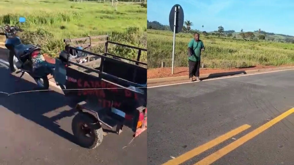 Imagem - Vídeo: motoristas denunciam prática que facilita assaltos em estradas do Pará com uso de arames