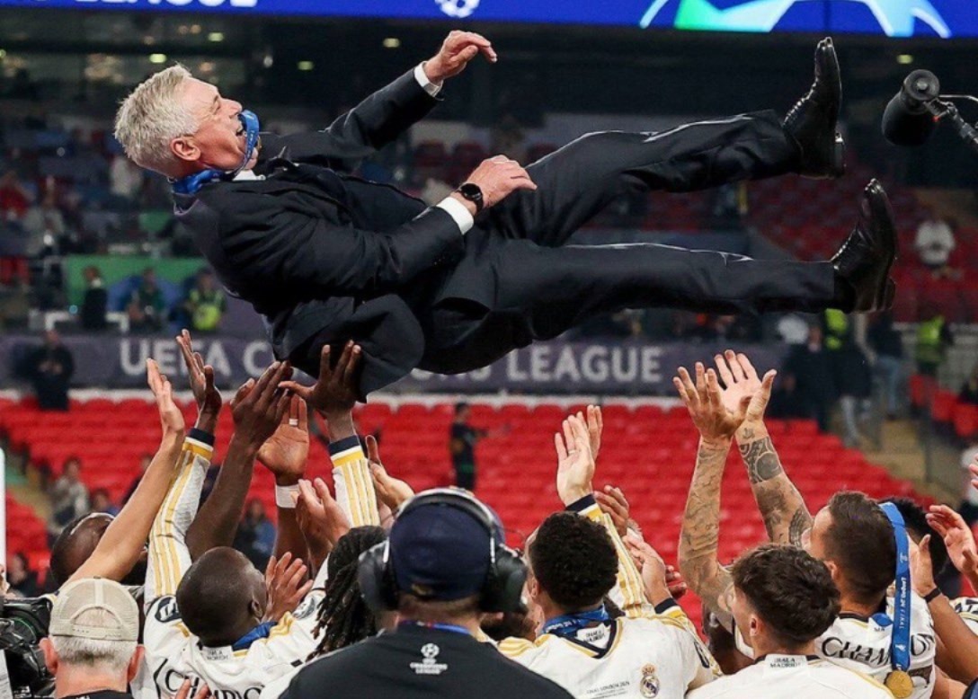 Ancelotti deixou o Real Madrid para assumir a Seleção Brasileira - 