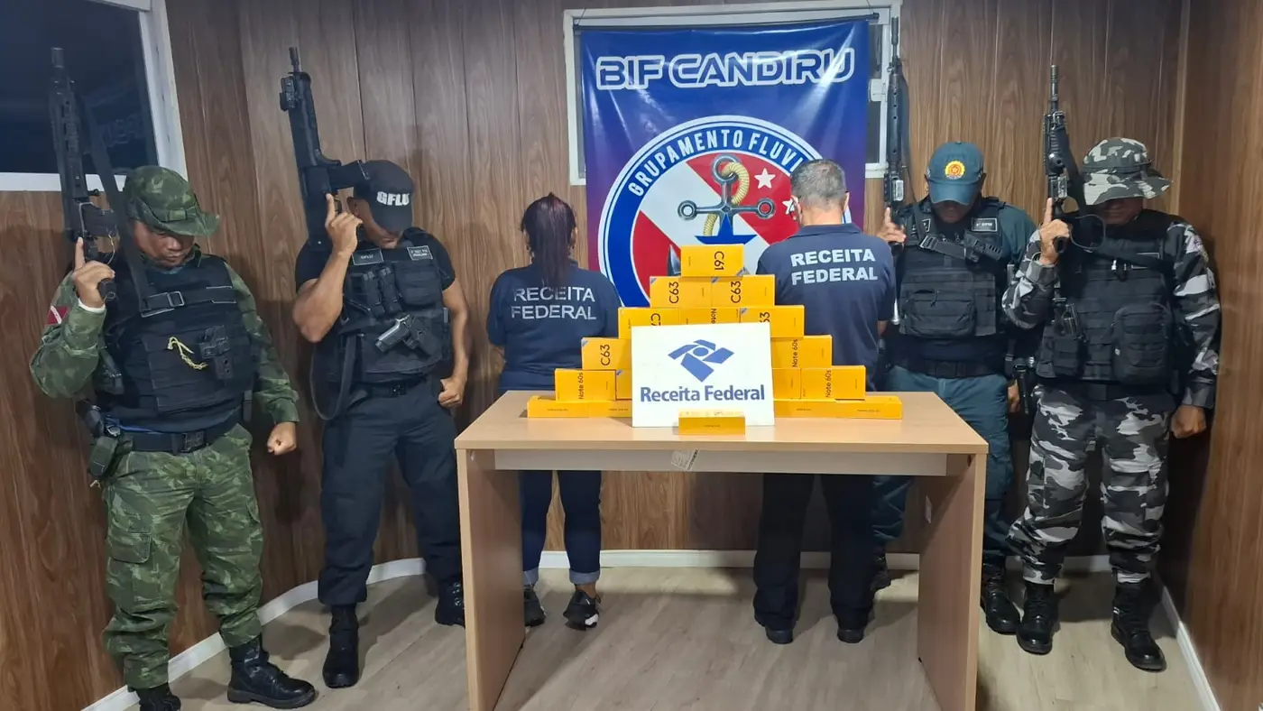 Imagem - Ação integrada apreende celulares e semijoias com nota fiscal irregular na malha fluvial de Óbidos