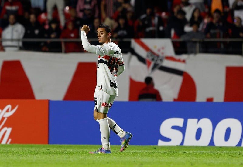 Lucca marcou o gol do empate tricolor - 