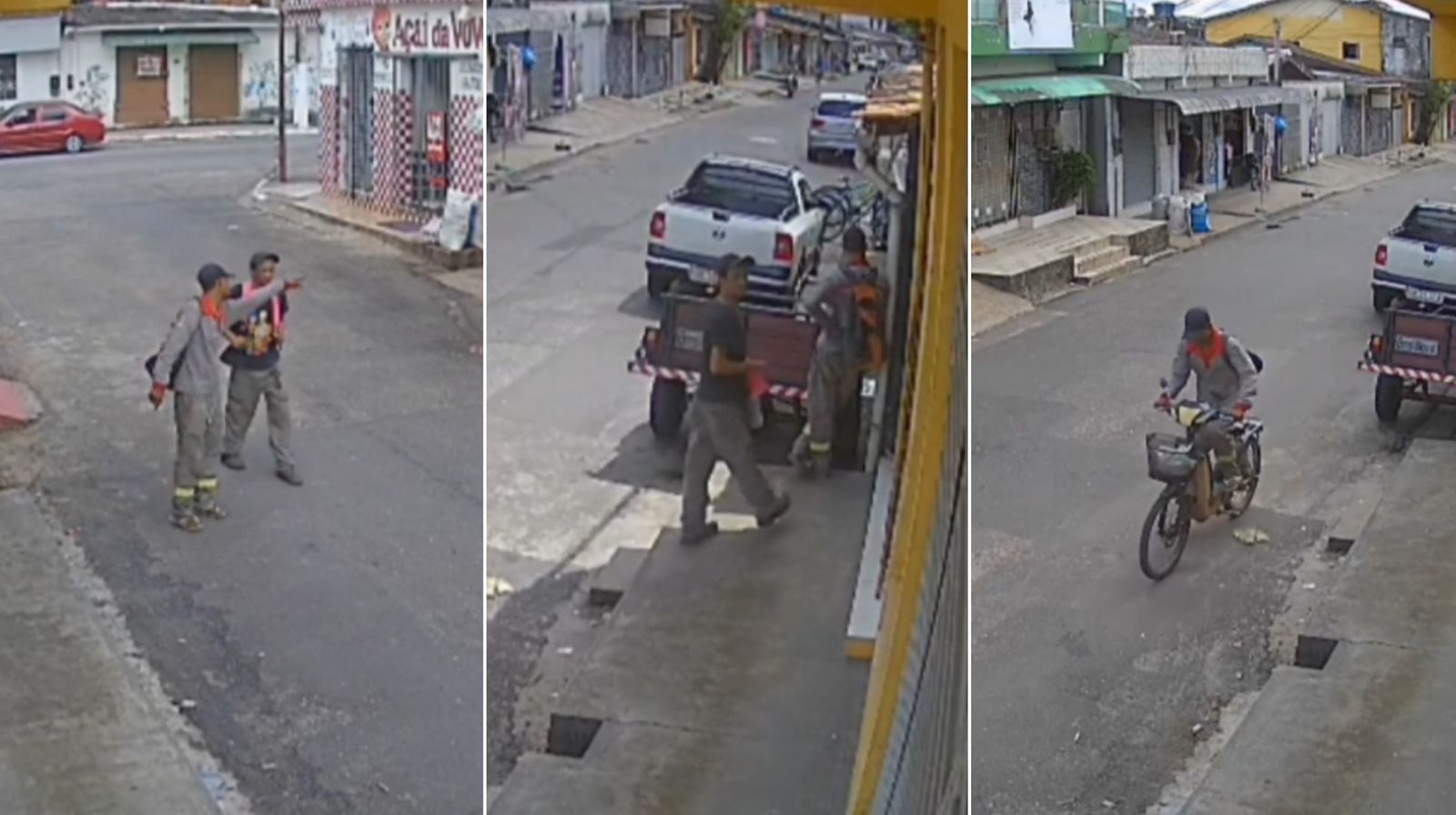 Momento que o furto aconteceu.