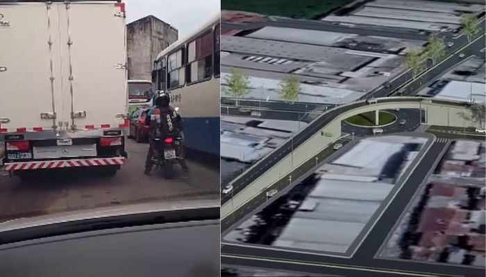 Imagem - Trânsito lento é registrado na Rodovia Mario Covas em Ananindeua; confira