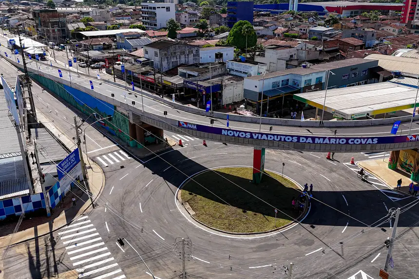 Imagem - Governo entrega viaduto entre Mário Covas e Avenida Três Corações, em Ananindeua
