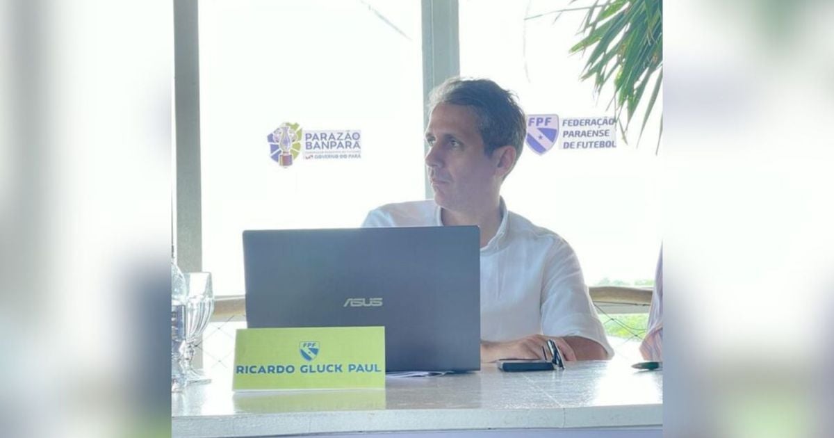 Presidente da Federação Paraense de Futebol (FPF), Ricardo Gluck Paul.