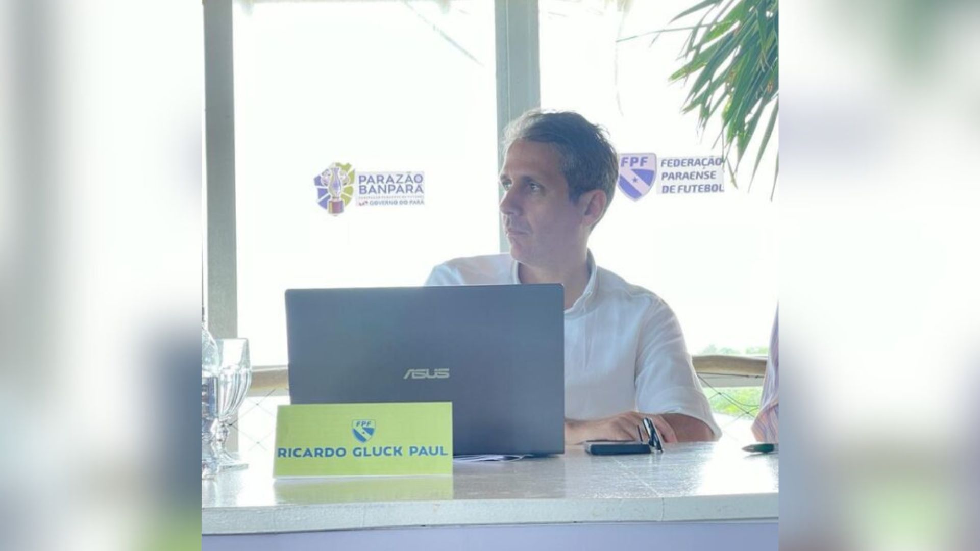 Presidente da Federação Paraense de Futebol (FPF), Ricardo Gluck Paul.