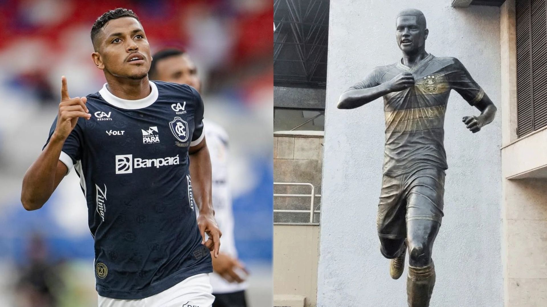 Imagem - Antes de ser artilheiro no Remo, Pedro Rocha já tinha virado estátua no Sul do país