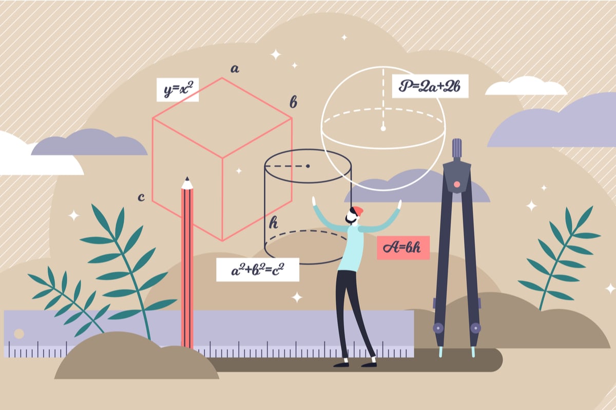 A prova de matemática exige conhecimento e dedicação (Imagem: VectorMine | Shutterstock)