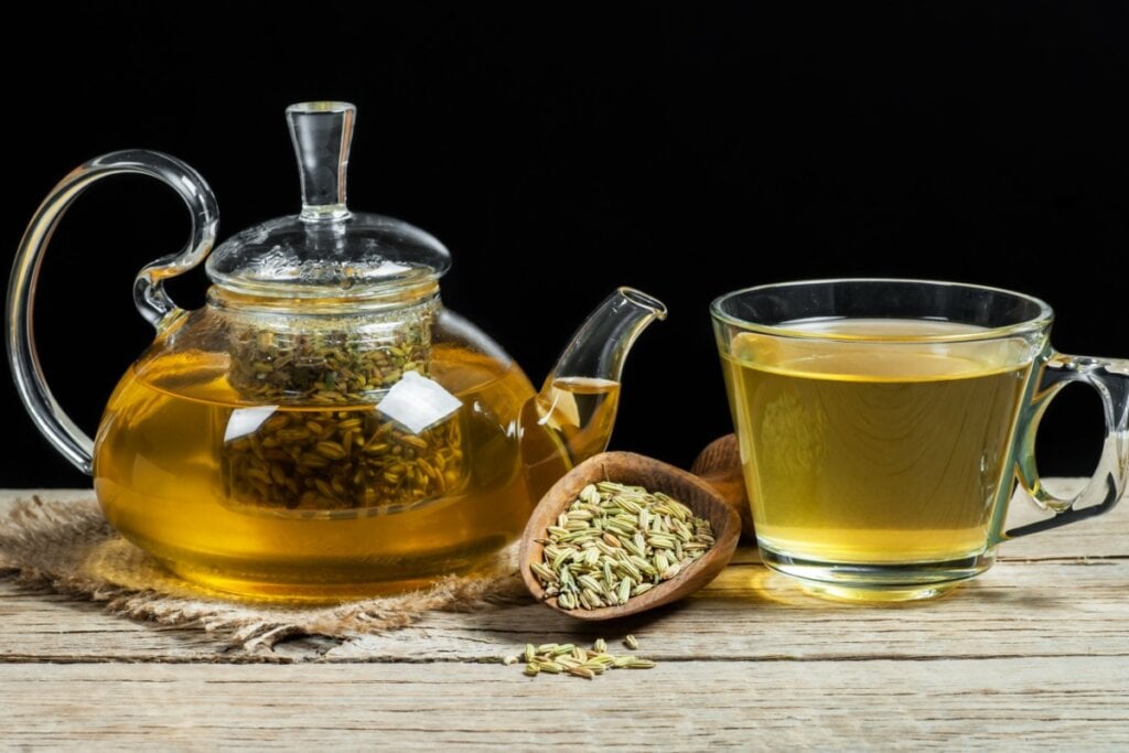 O chá de erva-doce auxilia a digestão estimulando a produção de sucos gástricos (Imagem: Halil ibrahim mescioglu | Shutterstock)