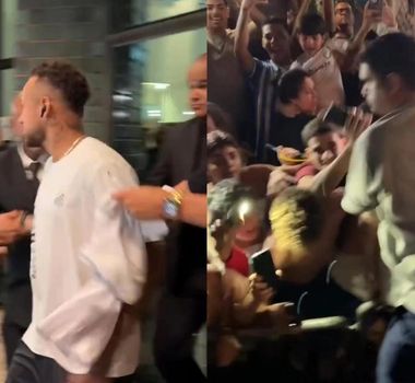 Imagem - Idolatria: fãs vão à loucura em Maceió ao ver Neymar na porta do hotel