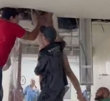Imagem - Vídeo: paciente tenta fugir pelo forro e danifica estrutura da Santa Casa de São Paulo