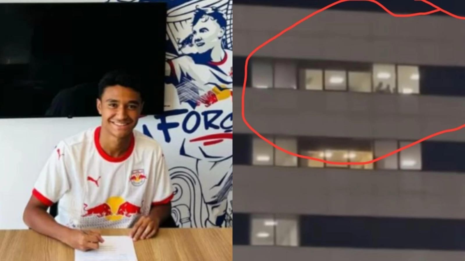 Imagem - Após acidente grave, jogador Pedro Severino acena da janela de hospital