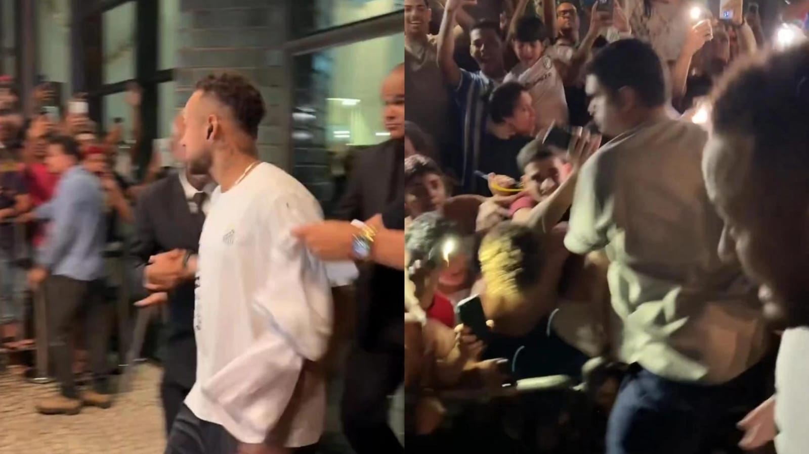 Imagem - Idolatria: fãs vão à loucura em Maceió ao ver Neymar na porta do hotel