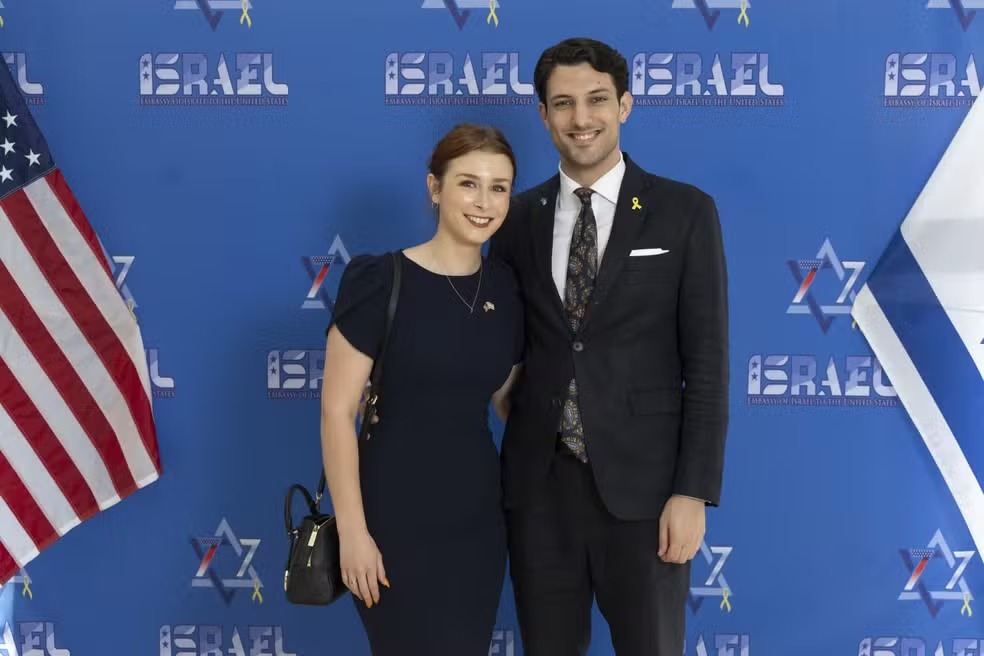 Sarah Milgram e Yaron Lischinsky, funcionários da embaixada israelense em Washington, nos EUA, mortos a tiros.