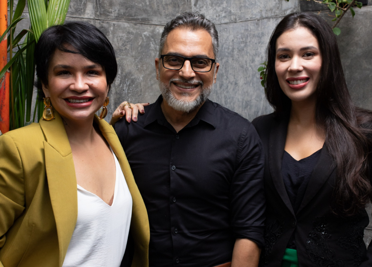 Ana Claudia Eluan, André Eluan e Vitória D’Oliveira, que comandam a Personale
