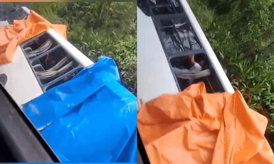 Imagem - Vídeo: ônibus escolar cai em igarapé e deixa estudantes feridos no Pará