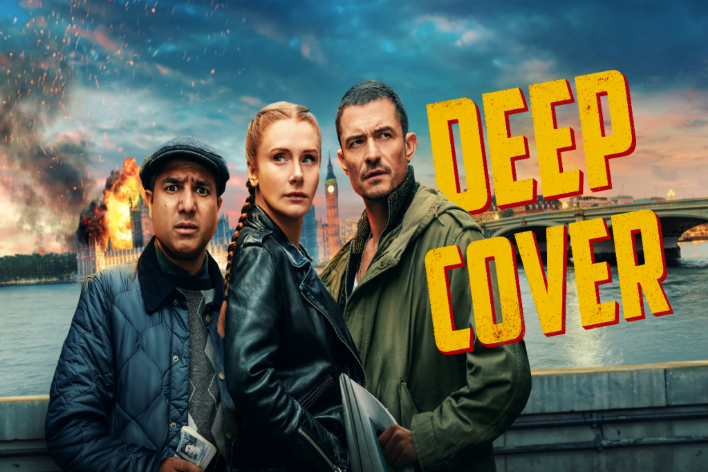 Em &#8220;Deep Cover&#8221;, Kat, Marlon e Hugh fingem ser criminosos e assumem uma missão arriscada (Imagem: Reprodução digital | Prime Video)