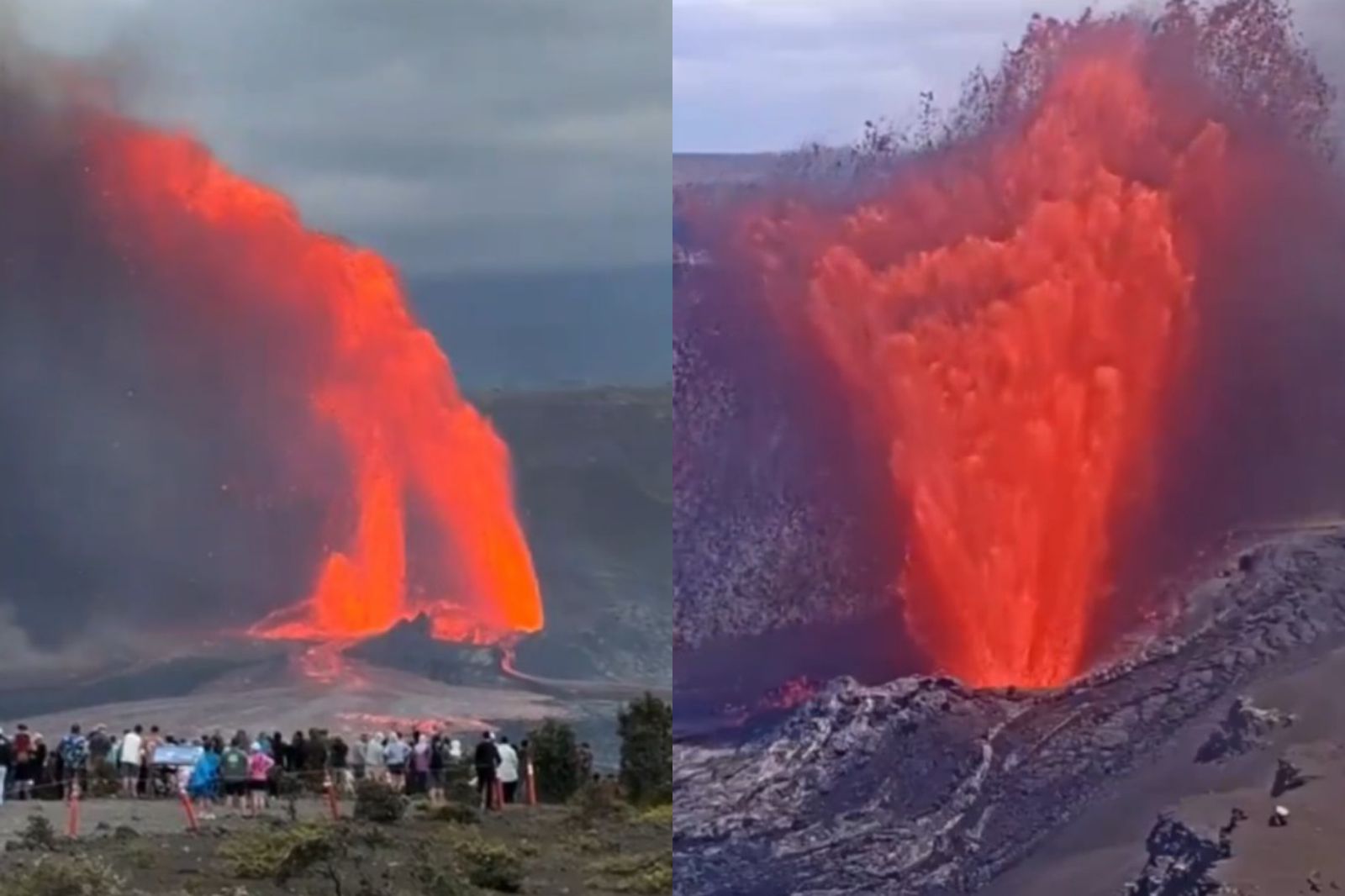 O Vulcão Kilauea, no Havaí, entrou em erupção na tarde de domingo (25). 