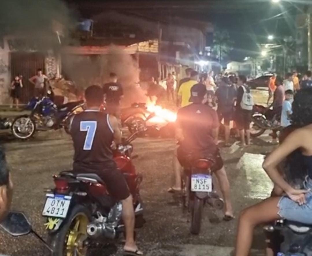 Imagem - Protesto deixa trânsito lento na rodovia Transcoqueiro, em Belém