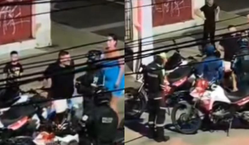 Imagem - PM aborda casal com criança em moto e morador critica ação em vídeo gravado em Belém