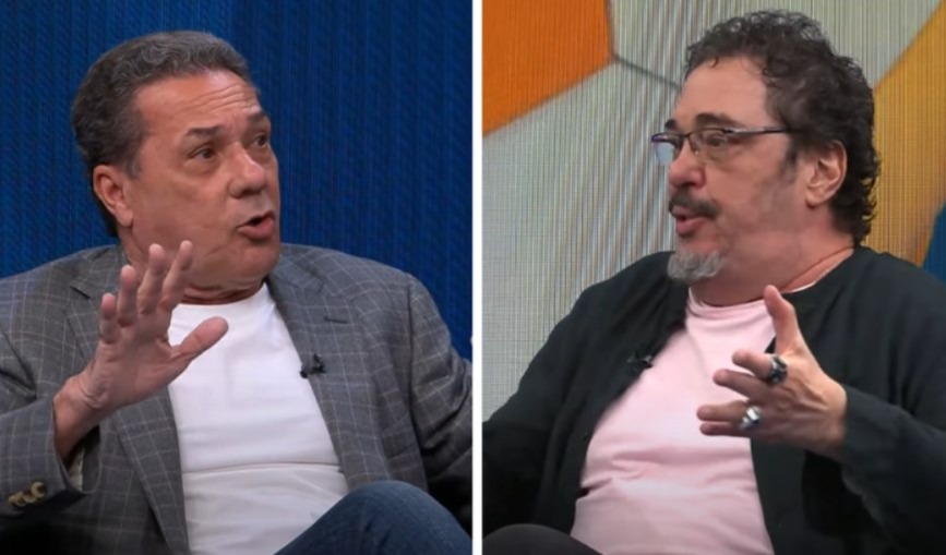 Discussão durante o programa de Galvão Bueno -