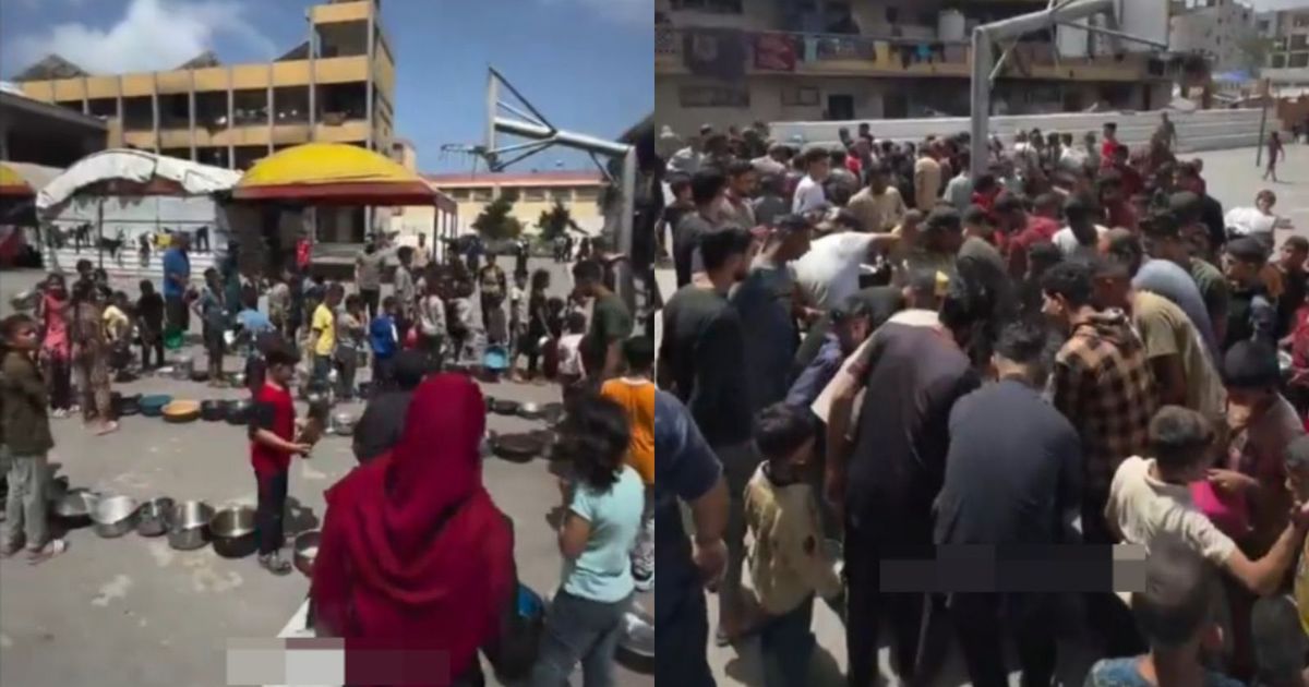 Um centro de distribuição de ajuda humanitária na Faixa Gaza teve uma caótica inauguração.