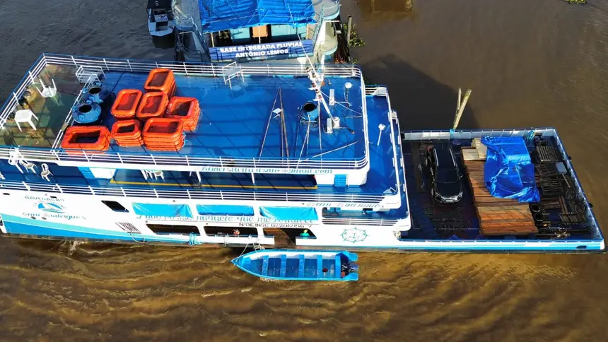 Imagem - Agentes da Base Antônio Lemos apreendem mais de 20 metros cúbicos de madeira irregular no Marajó