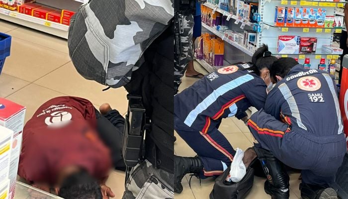 Imagem - Homem em situação de rua entra em farmácia com faca cravada nas costas e pede socorro, em Castanhal