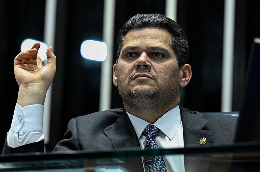 O presidente do Senado, Davi Alcolumbre.