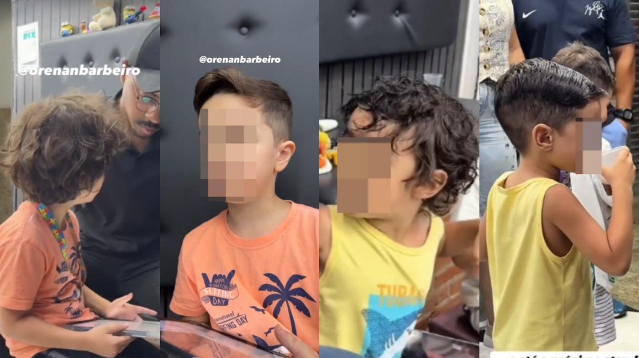 Imagem - Barbeiro emociona a web ao se dedicar a cortar cabelo de crianças atípicas; assista