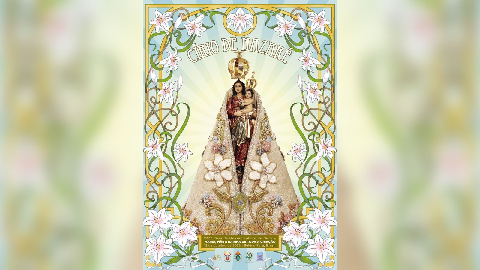 Imagem - Cartaz do Círio 2025 é revelado com painel de LED e emociona fiéis em Belém; assista