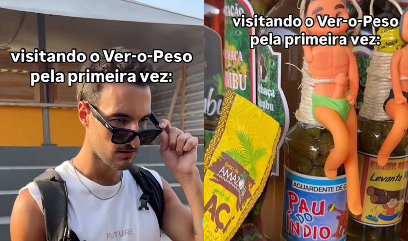 Imagem - Influenciador se diverte no Ver-o-Peso e chama o mercado de 'o mais maluco do Brasil'; assista