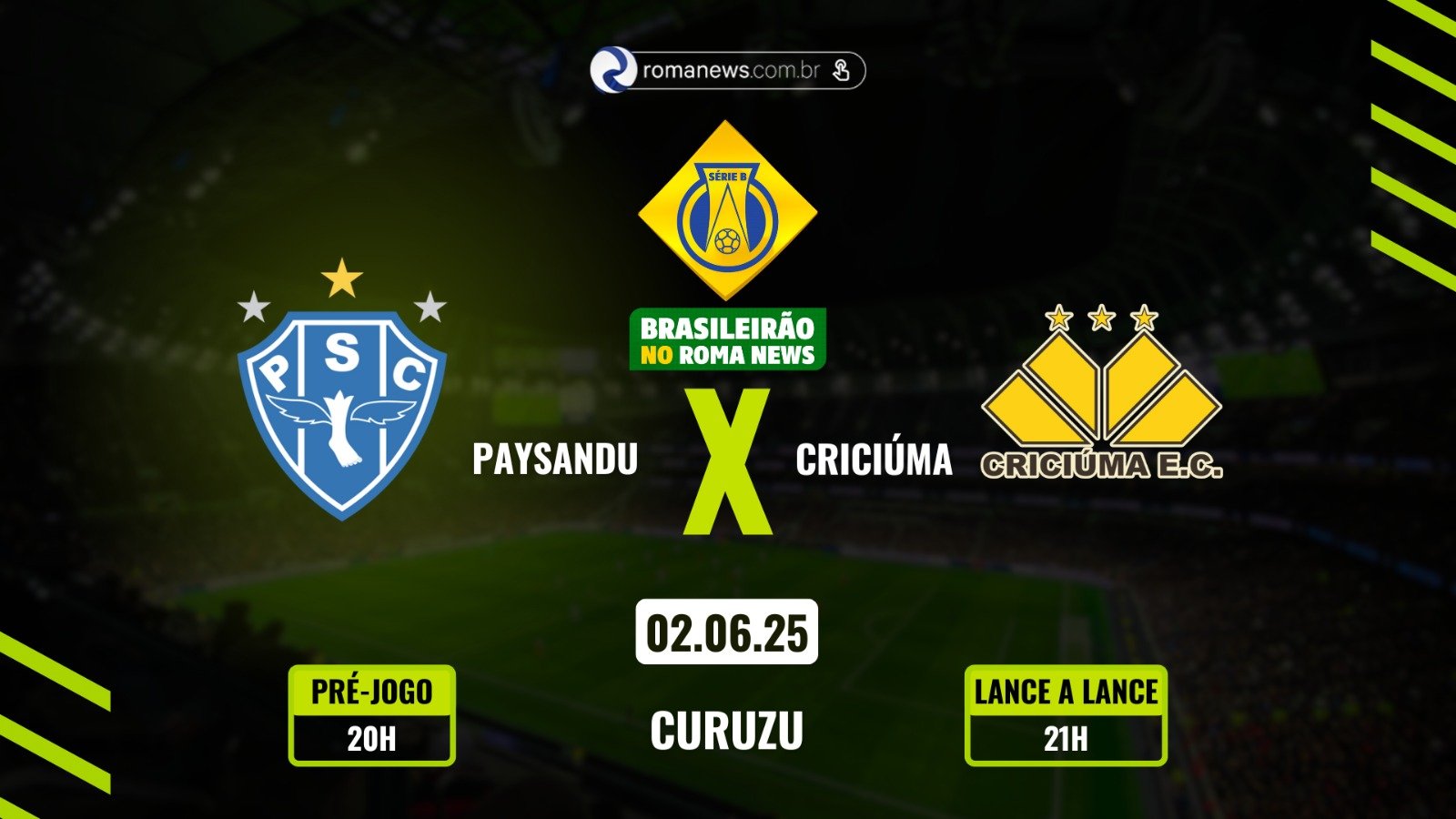 Portal Roma News faz a cobertura completa do duelo - 
