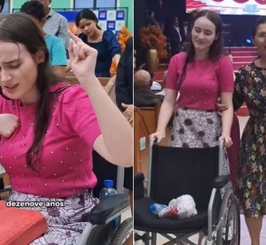 Imagem - 'Fui empurrada pelo Espírito Santo', diz jovem ao voltar a andar em culto e viraliza