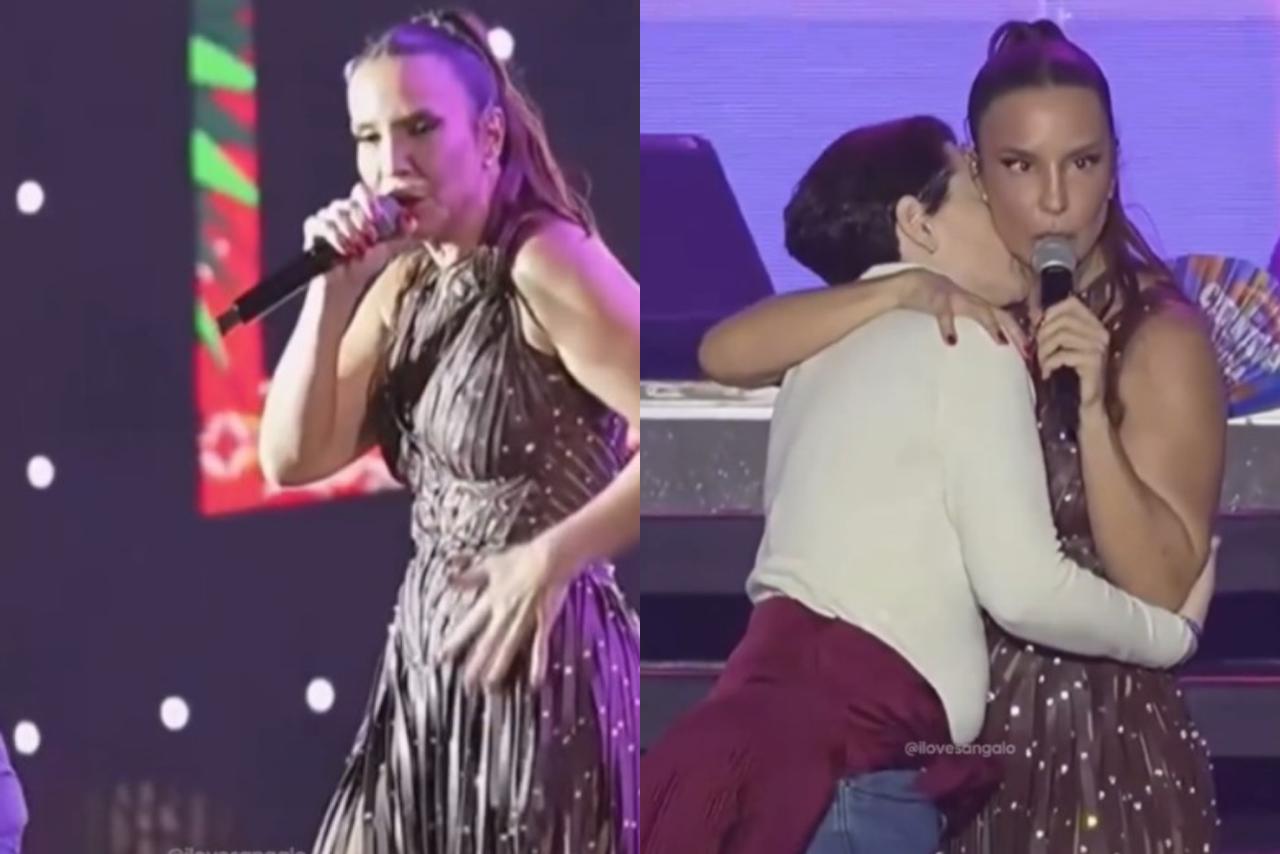 A cantora Ivete Sangalo perguntou aos seus fãs quem gostaria de dar um cheiro nela.