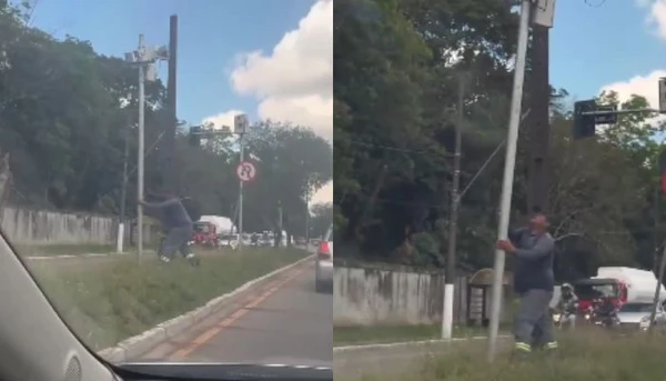 Homem que quebrou radar de fiscalização na Pedro Álvares Cabral é preso em Outeiro