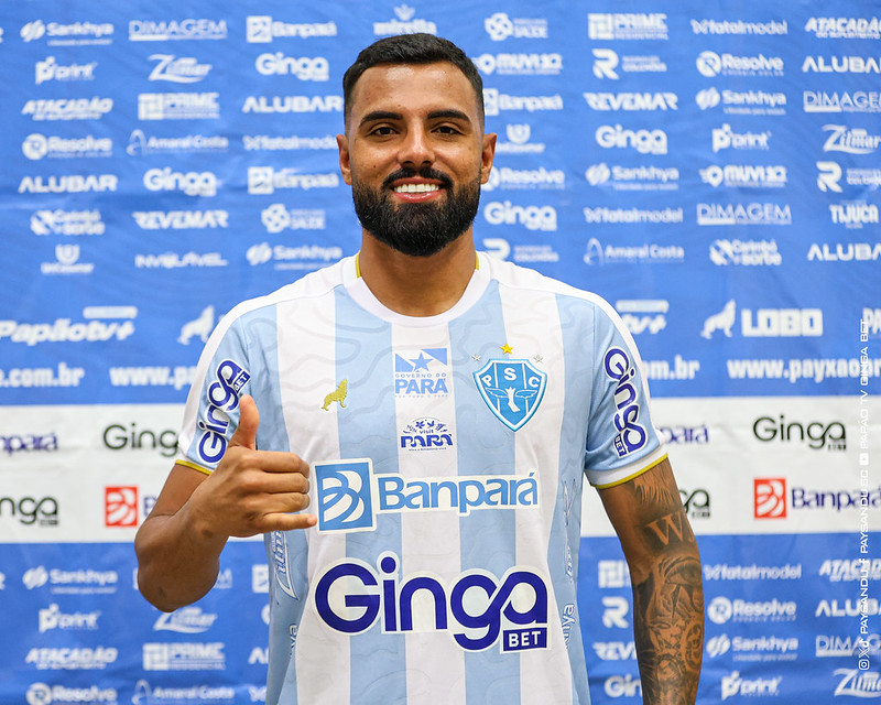 ‘Nunca vesti uma camisa tão grandiosa como a do Paysandu’, diz Wendel em apresentação