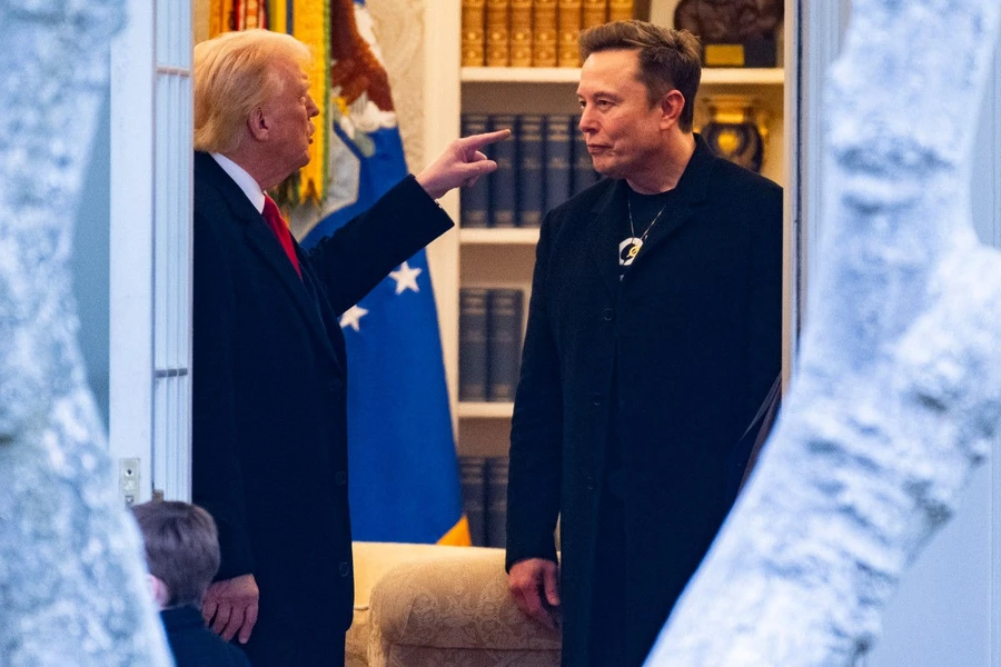 Presidente Donald Trump e Elon Musk