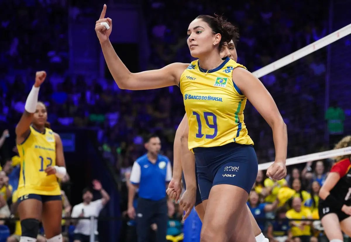 Imagem - Brasil vence Alemanha e mantém 100% na Liga das Nações de vôlei feminino