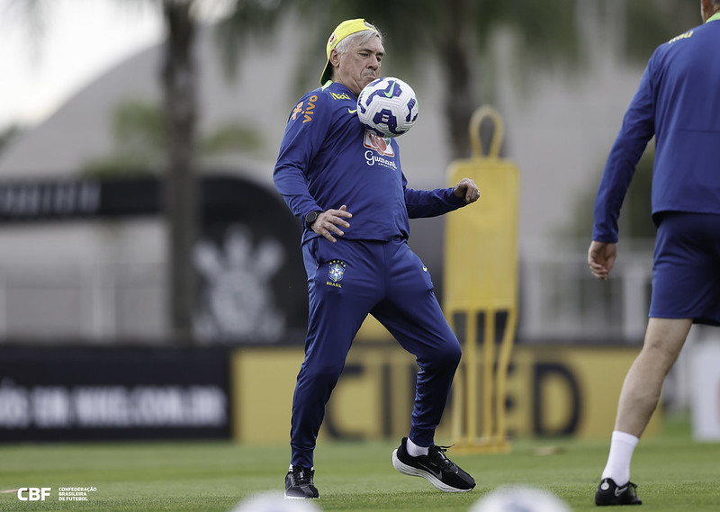 Imagem - Ancelotti testa mudanças no ataque do Brasil para enfrentar o Paraguai